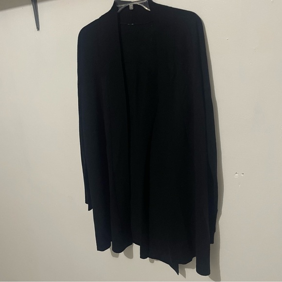 Lululemon Black OS Drop-Shoulder Knit Wrap Cardigan Sweater 26434 - Picture 10 of 13